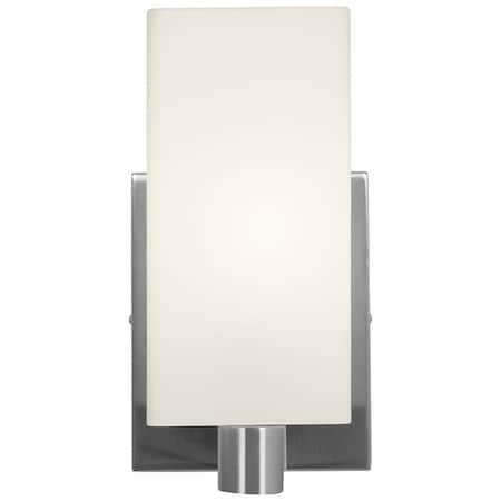 Access Lighting Archi, 1 Light LED Wall Sconce  Vanity, Brushed Steel Finish, Opal Glass 50175LEDDLP-BS/OPL